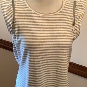 Michael Kors Gray Striped Dress